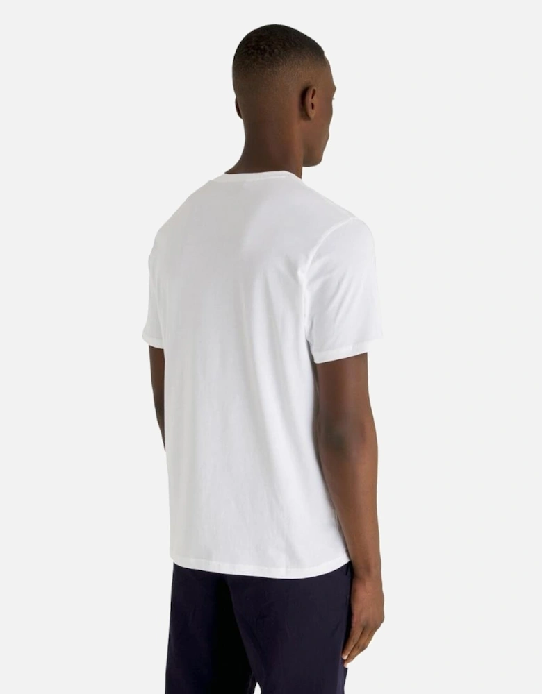 Lyle & Scott Branded Chest Logo White T-Shirt