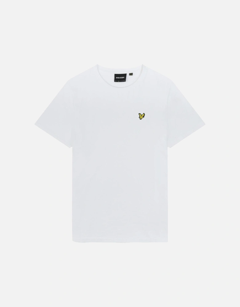 Lyle & Scott Branded Chest Logo White T-Shirt