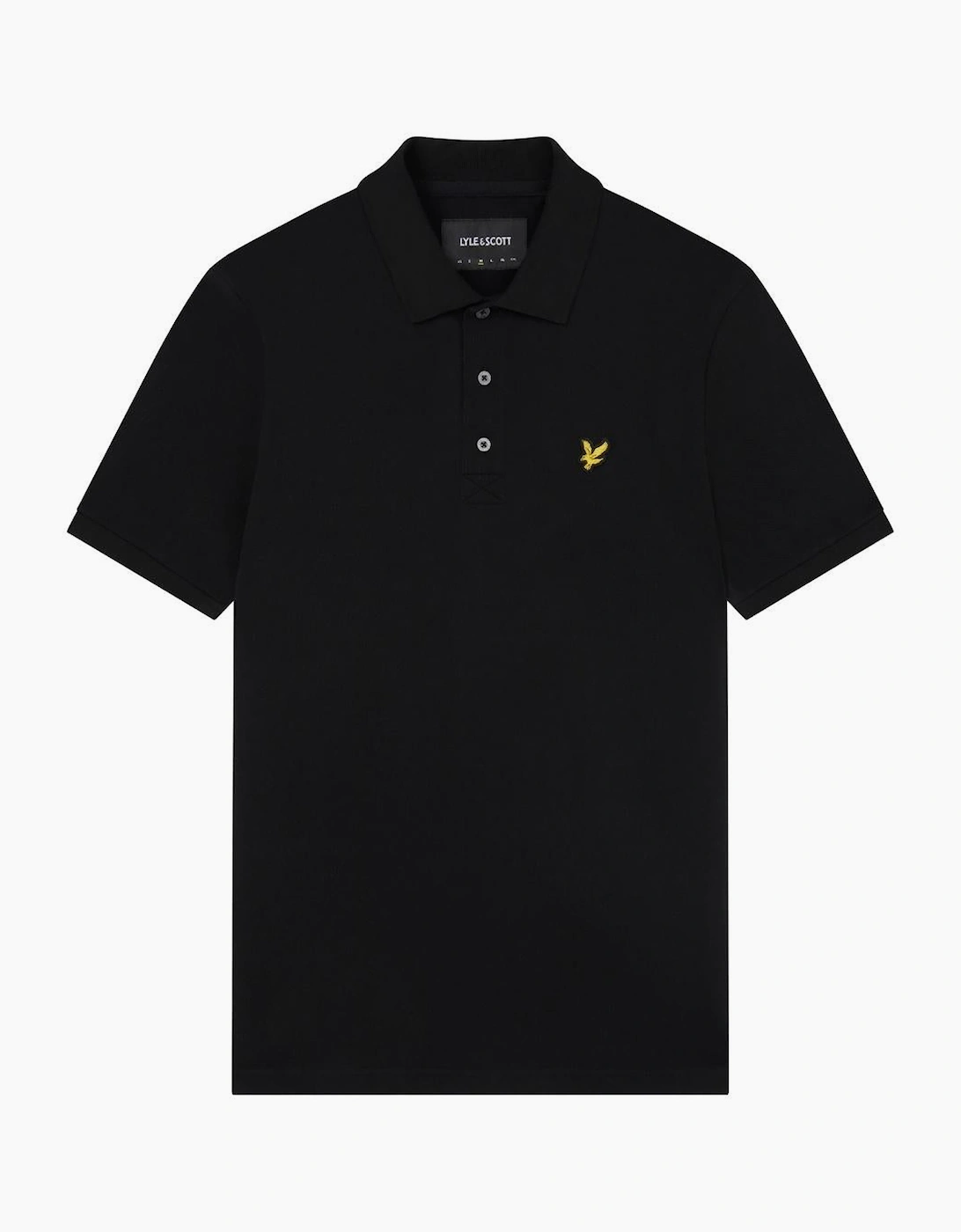 Lyle And Scott Men's Black Lyle & Scott Branded Chest Logo Jet Polo Shirt  36 S