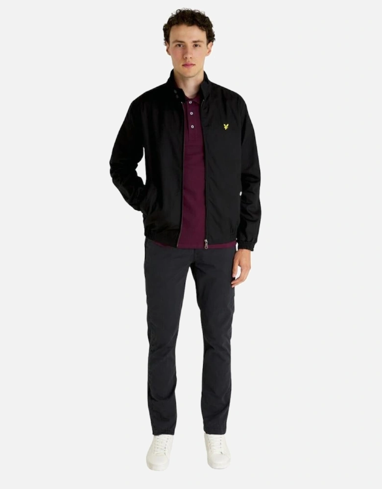 Lyle & Scott Branded Chest Logo Burgundy Polo Shirt