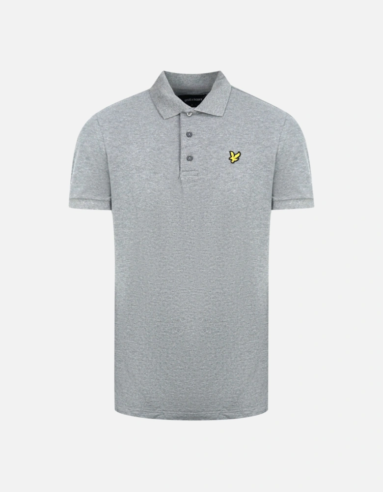 Lyle & Scott Grey Fabric Mix Polo Shirt