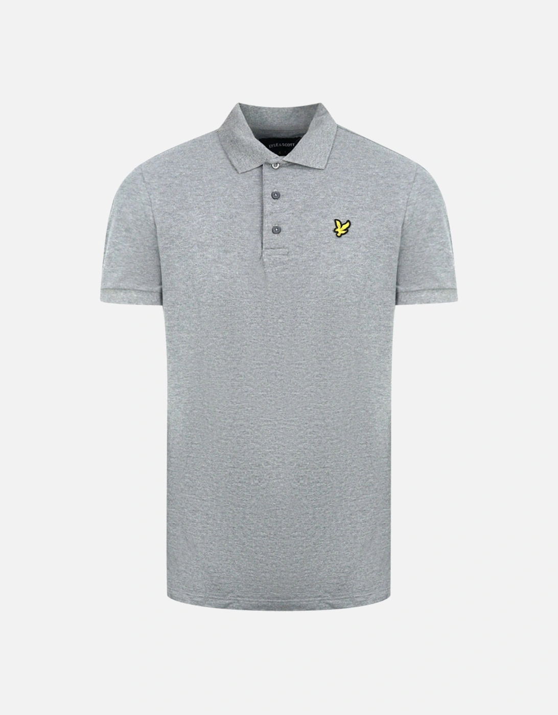 Lyle & Scott Grey Fabric Mix Polo Shirt, 3 of 2