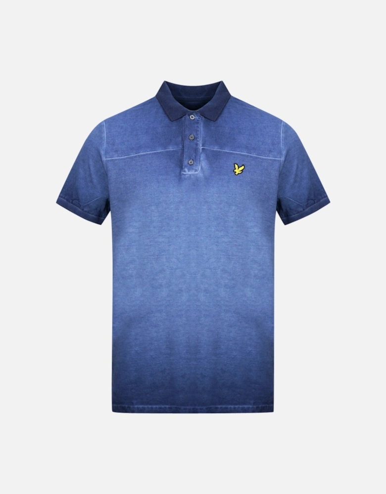 Lyle & Scott Navy Blue Ink Wash Polo Shirt