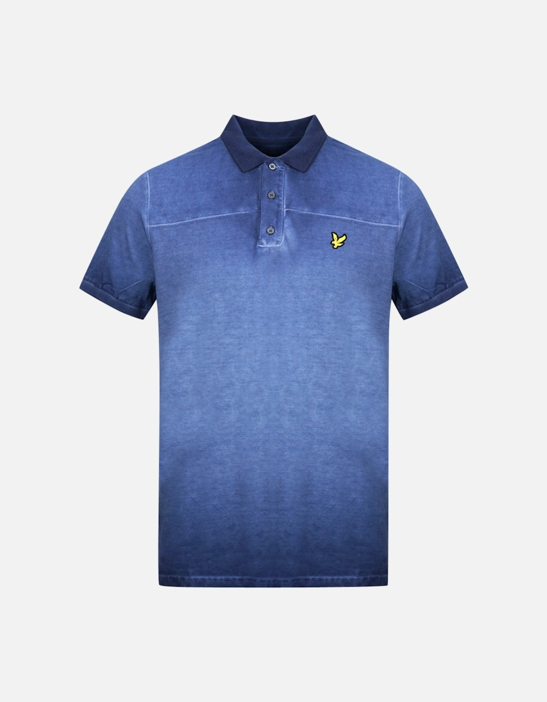 Lyle & Scott Navy Blue Ink Wash Polo Shirt, 3 of 2