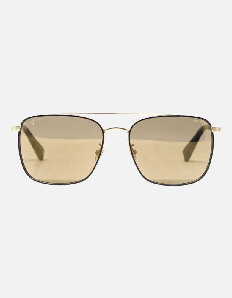 Splb28 8Uzg Lewis Hamilton 12 Gold Sunglasses