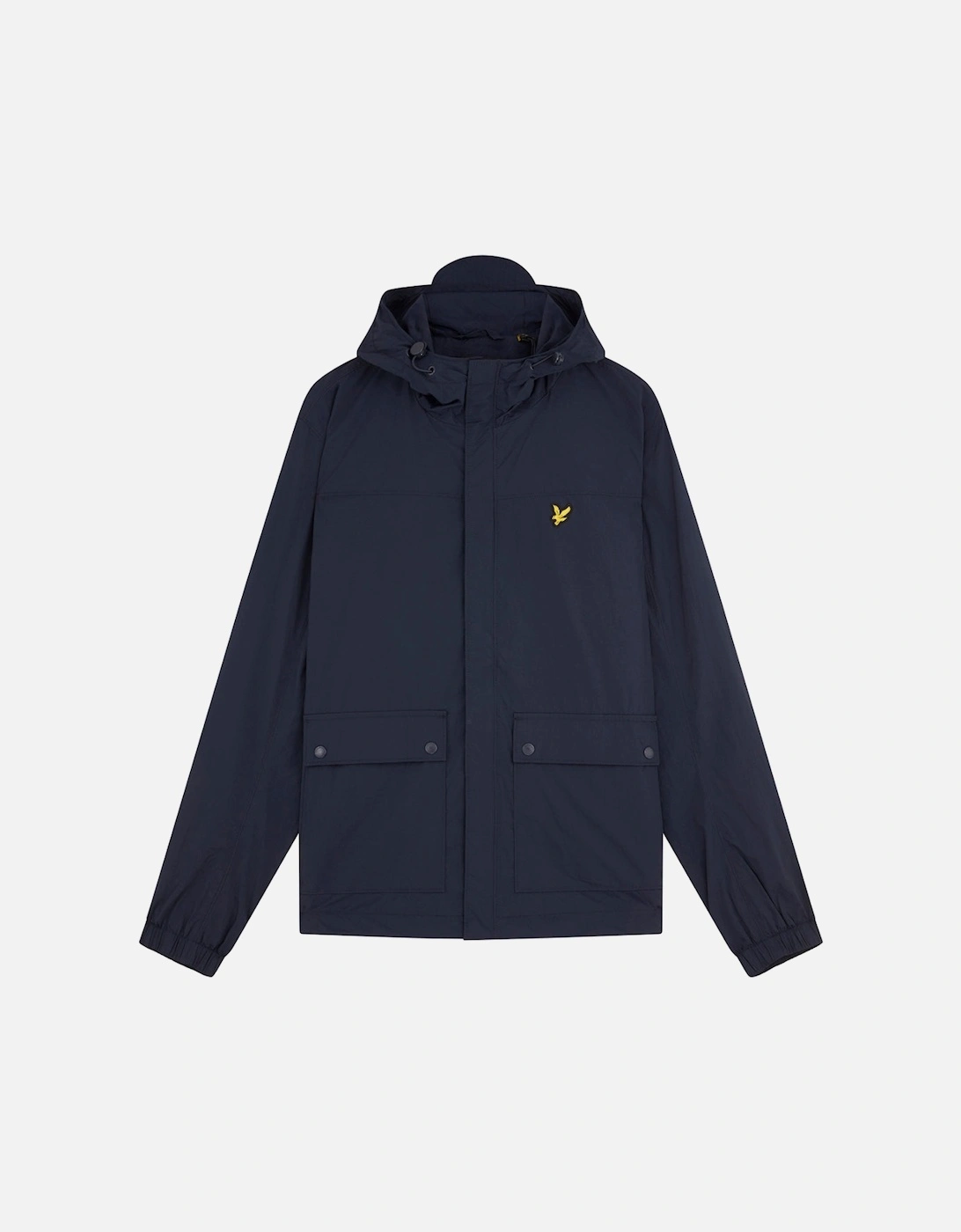 Lyle & Scott Branded Navy Blue Hooded Parka Jacket, 5 of 4