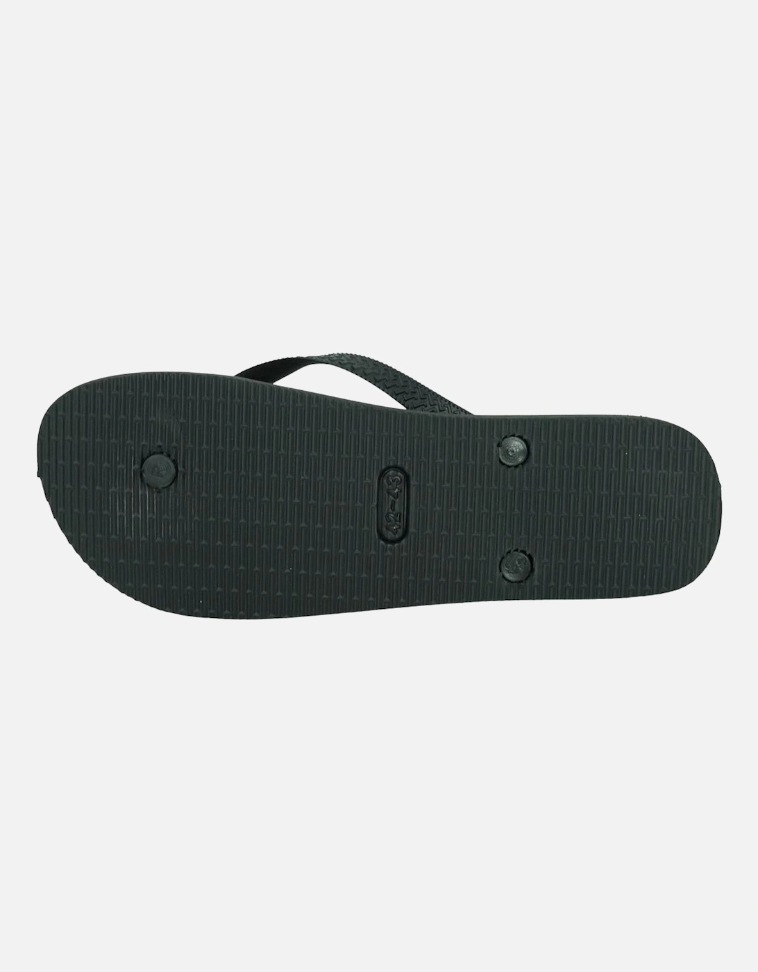 Rock Logos Black Flip Flops