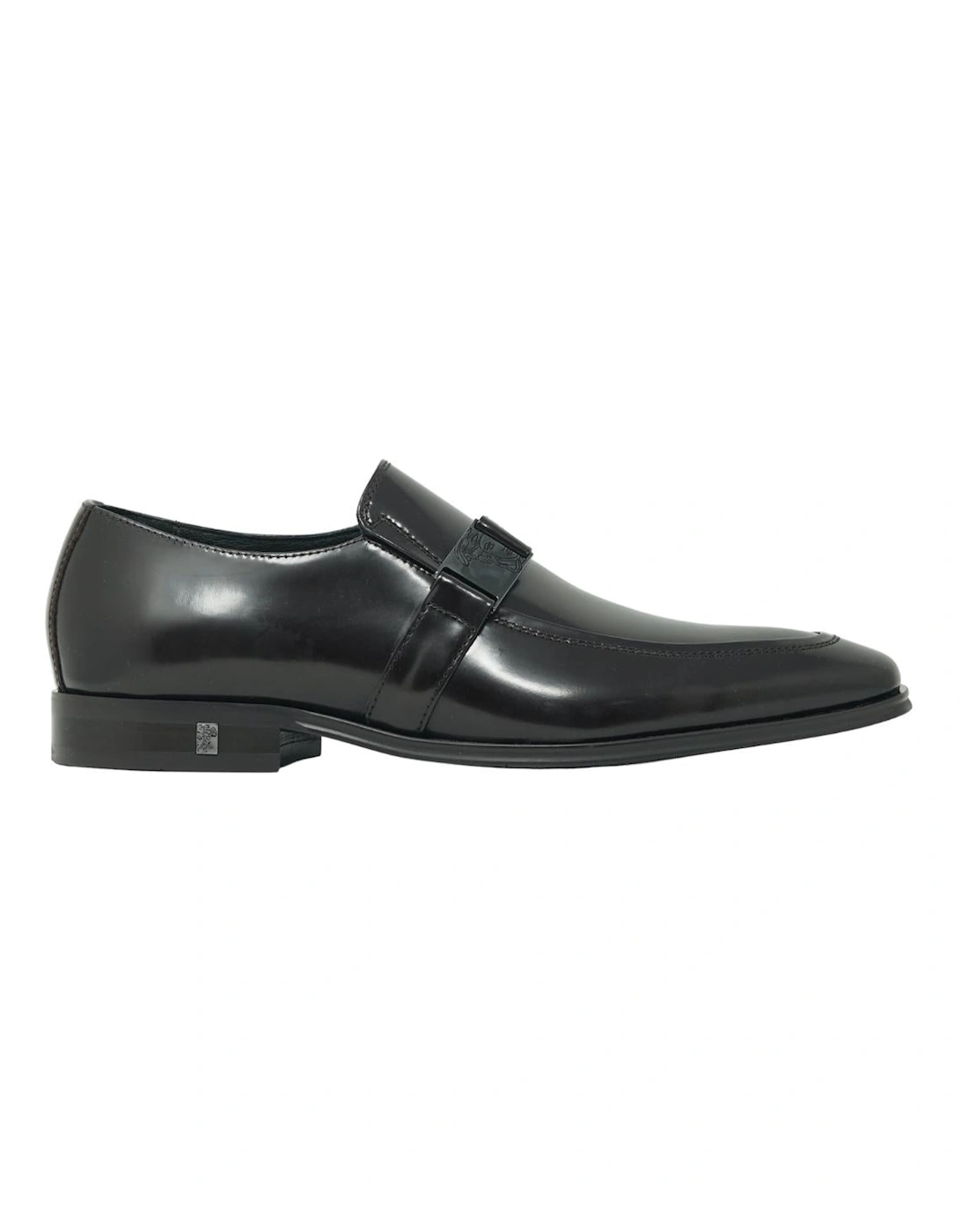 Buckle Logo Leather Brown Shoes, 4 of 3