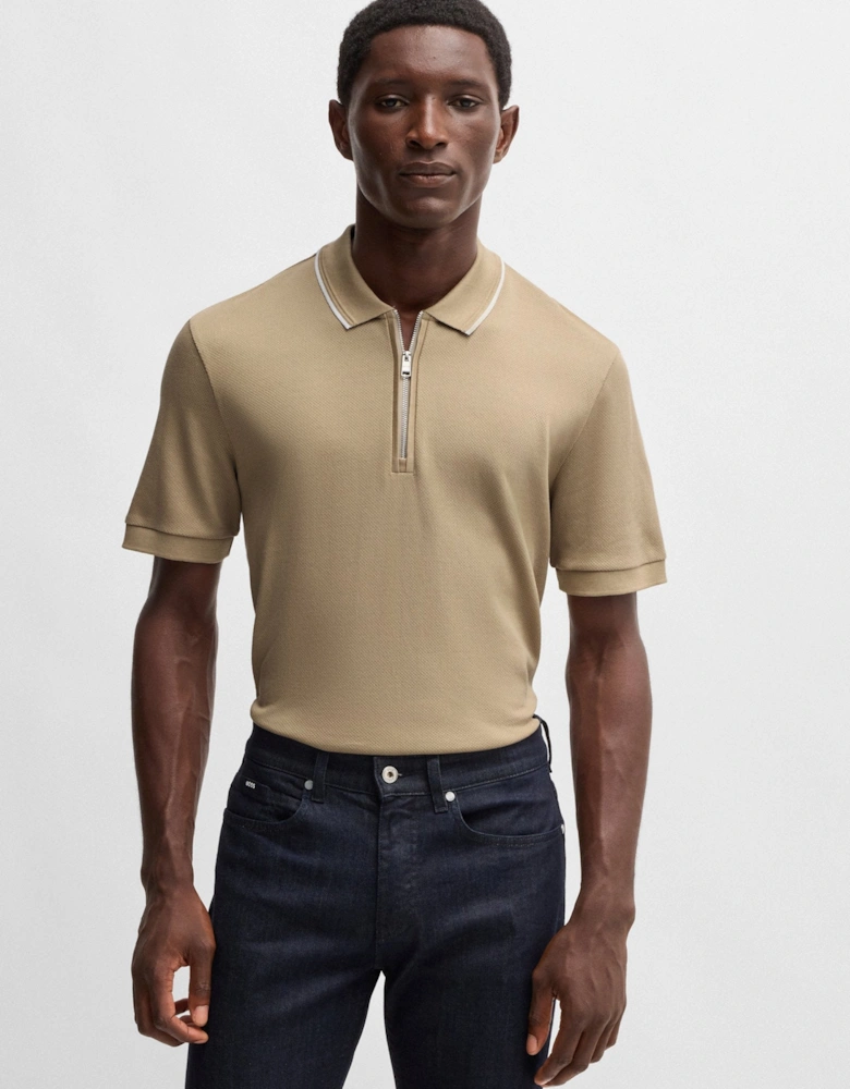 BOSS Black H-Paras 59 Polo Shirt A2-24 275 L Beige