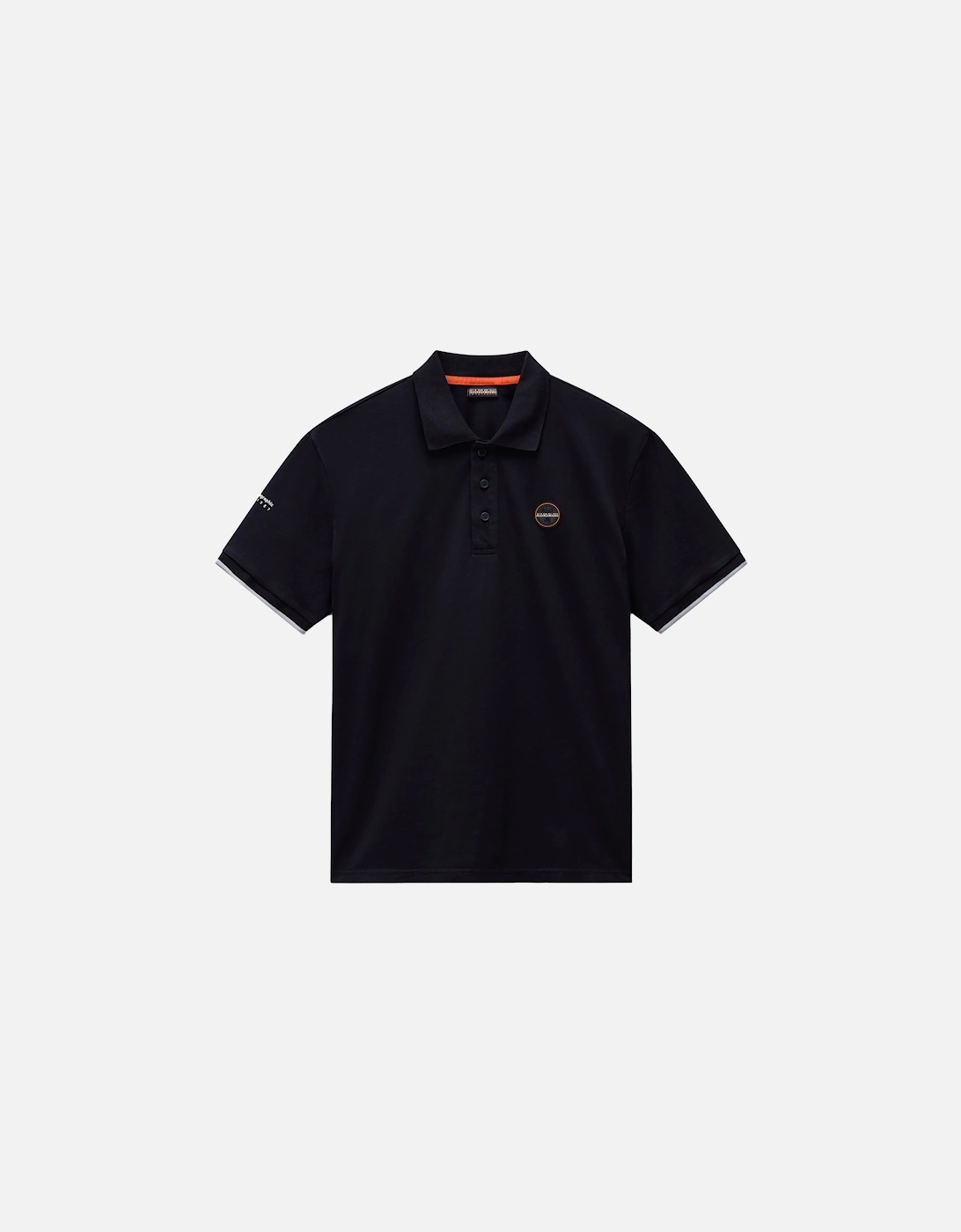 E Badge Polo Shirt Black, 3 of 2