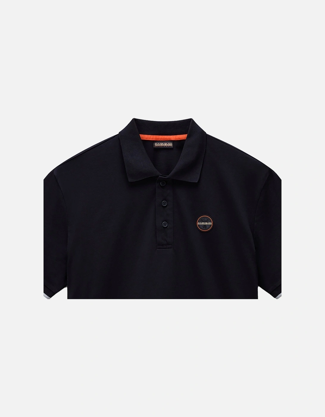 E Badge Polo Shirt Black