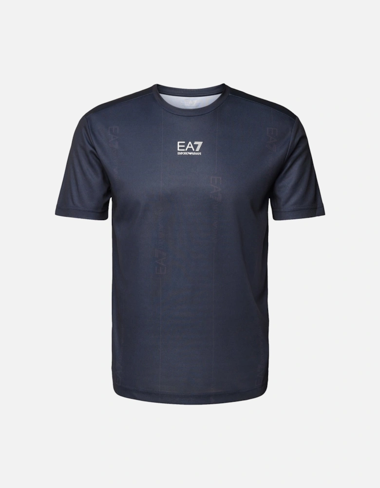 Emporio Armani VENTUS7 Technical Poly T-Shirt Armani Blue