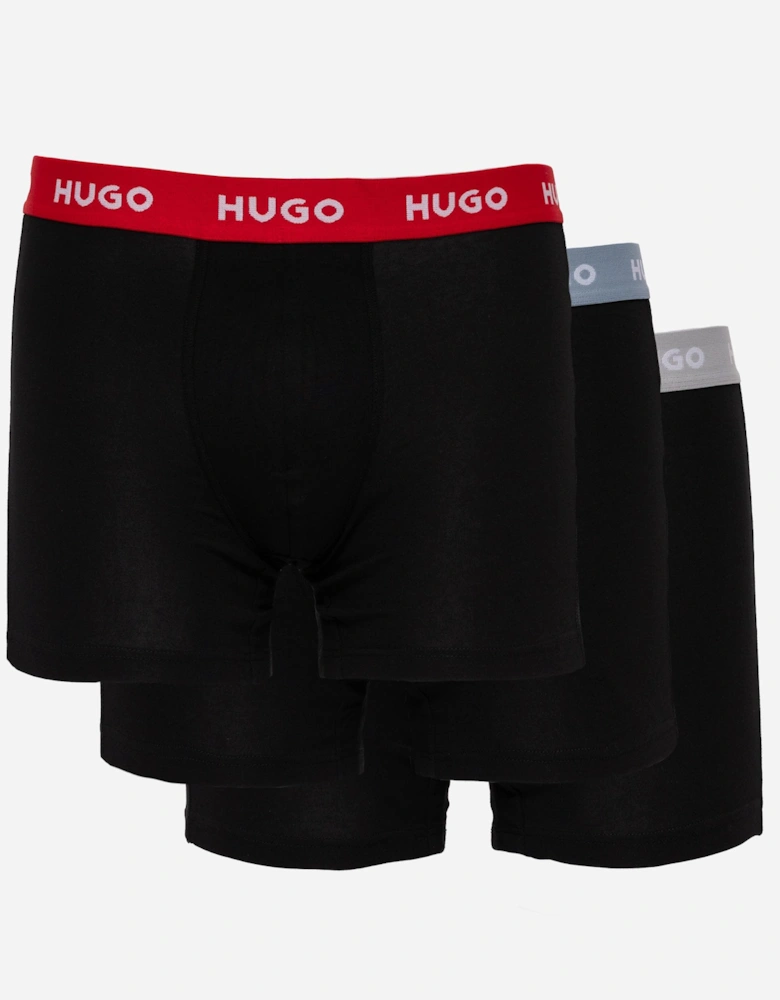 HUGO 3-Pack Mens Boxer Briefs with Logo Waistbands