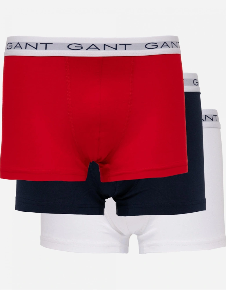 Mens Slim Fit Cotton Jersey Trunks 3-Pack