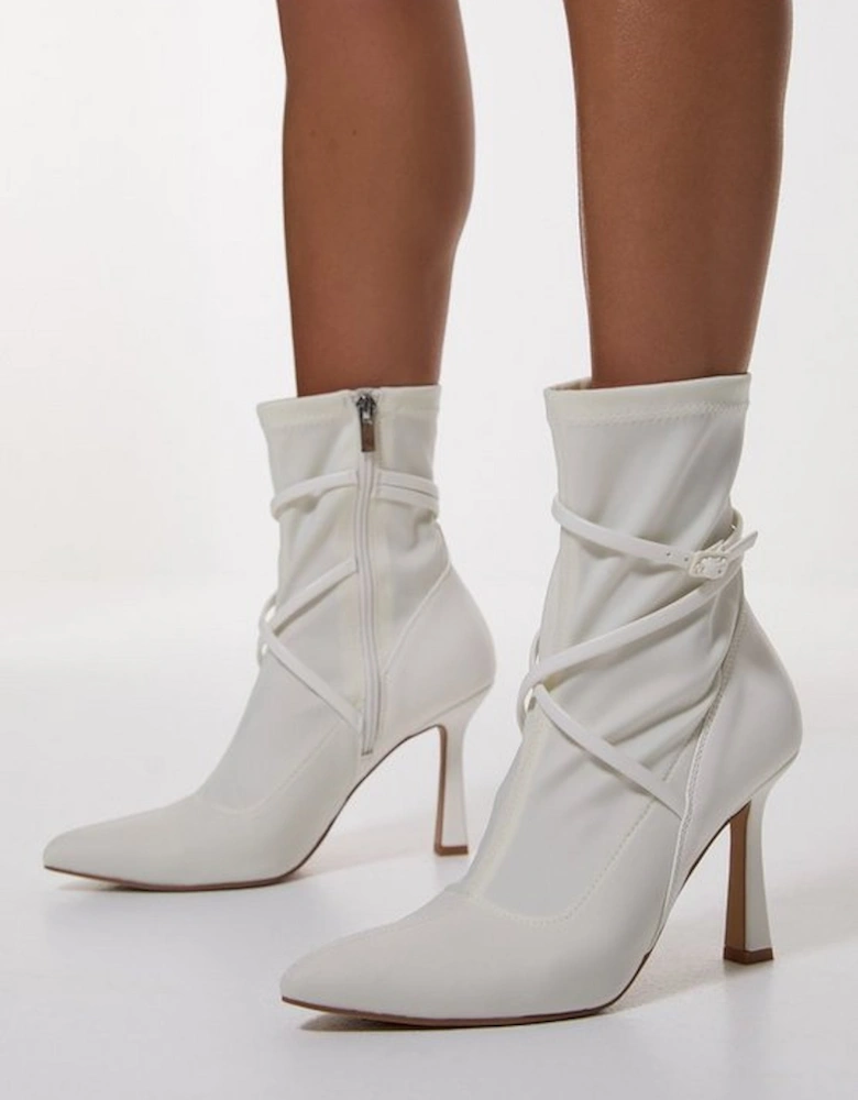 Neoprene Buckle Detail Sock Boot