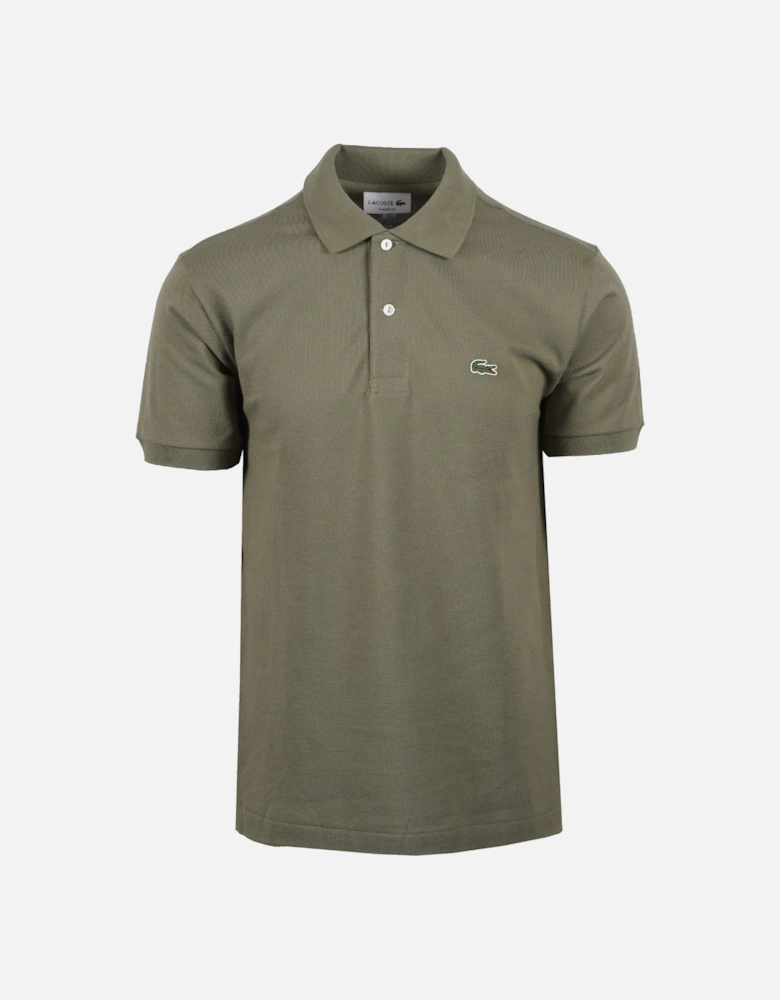 L.12.12 Piqué Cotton Polo Khaki