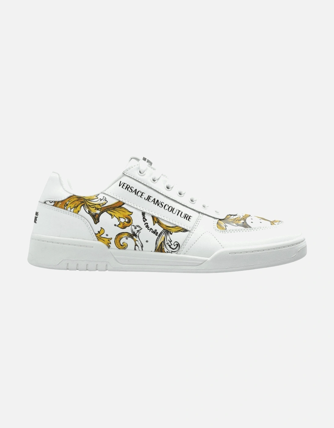 Brooklyn Barocco Logo Low-Top White Sneaker, 4 of 3