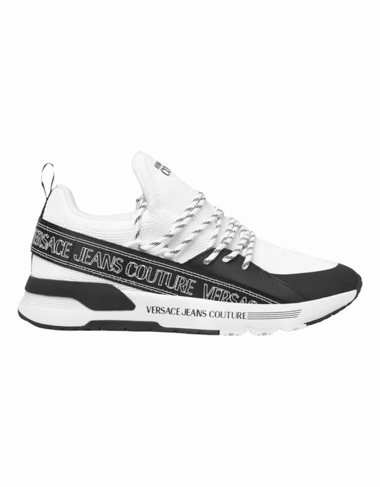 Dynamic Low-Top White Runner Sneakers