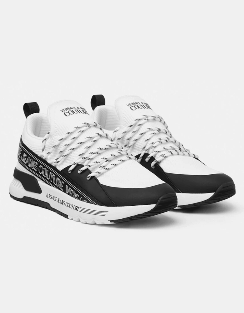 Dynamic Low-Top White Runner Sneakers