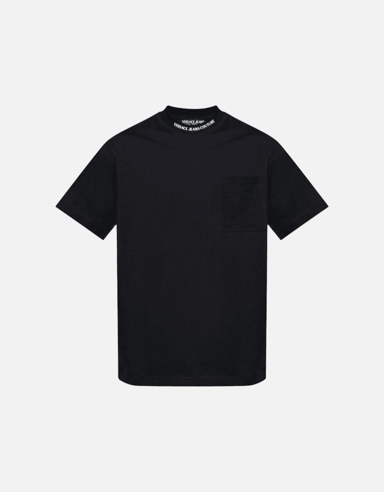 Chain Logo Black Pocket T-Shirt