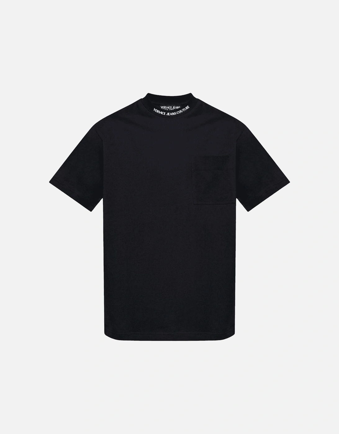 Chain Logo Black Pocket T-Shirt, 4 of 3