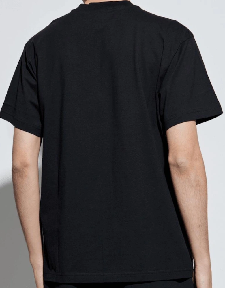 Chain Logo Black Pocket T-Shirt