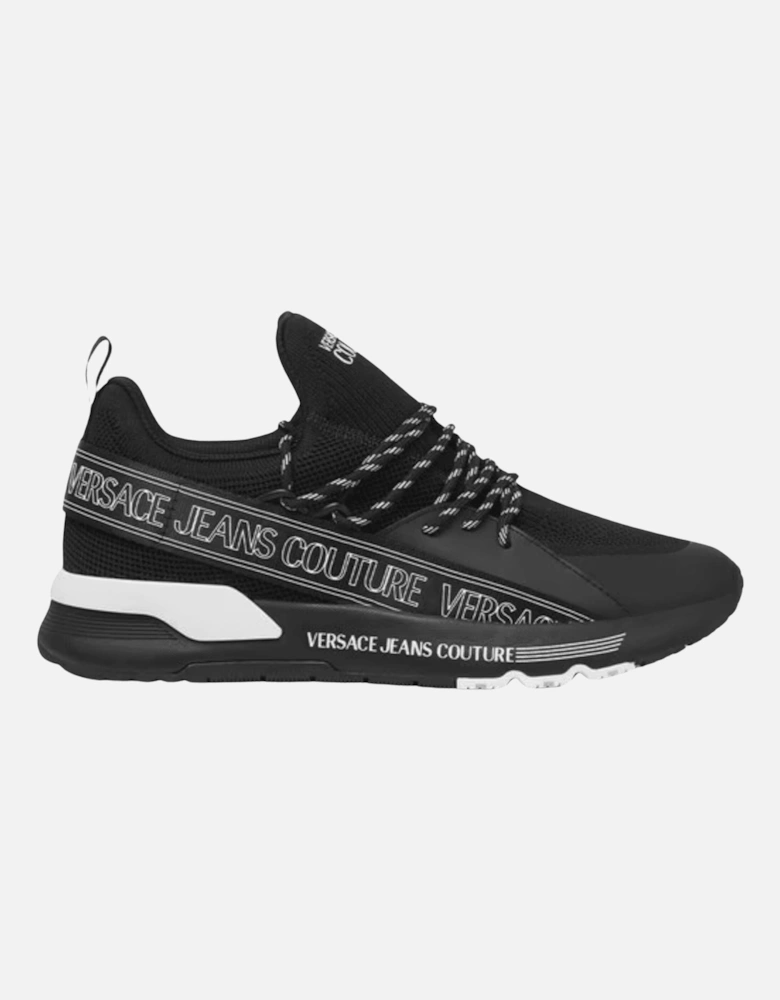 Dynamic Low-Top Black Runner Sneakers