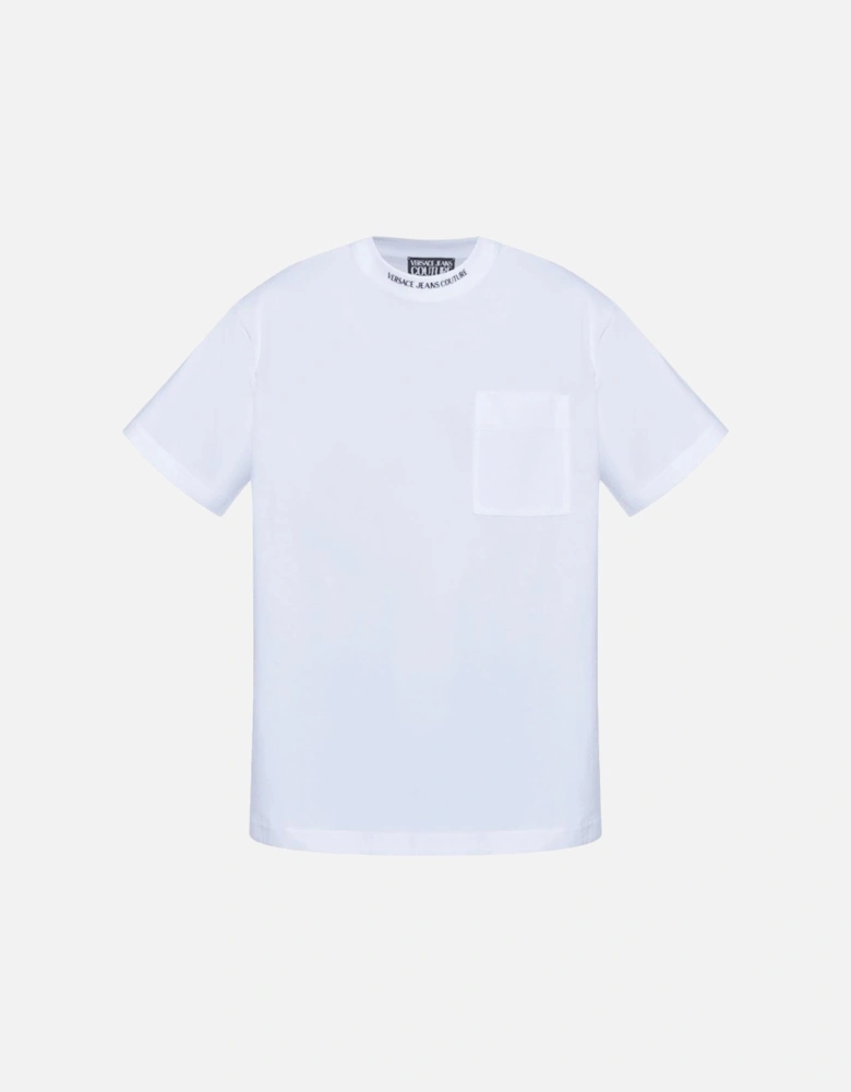 Chain Logo White Pocket T-Shirt