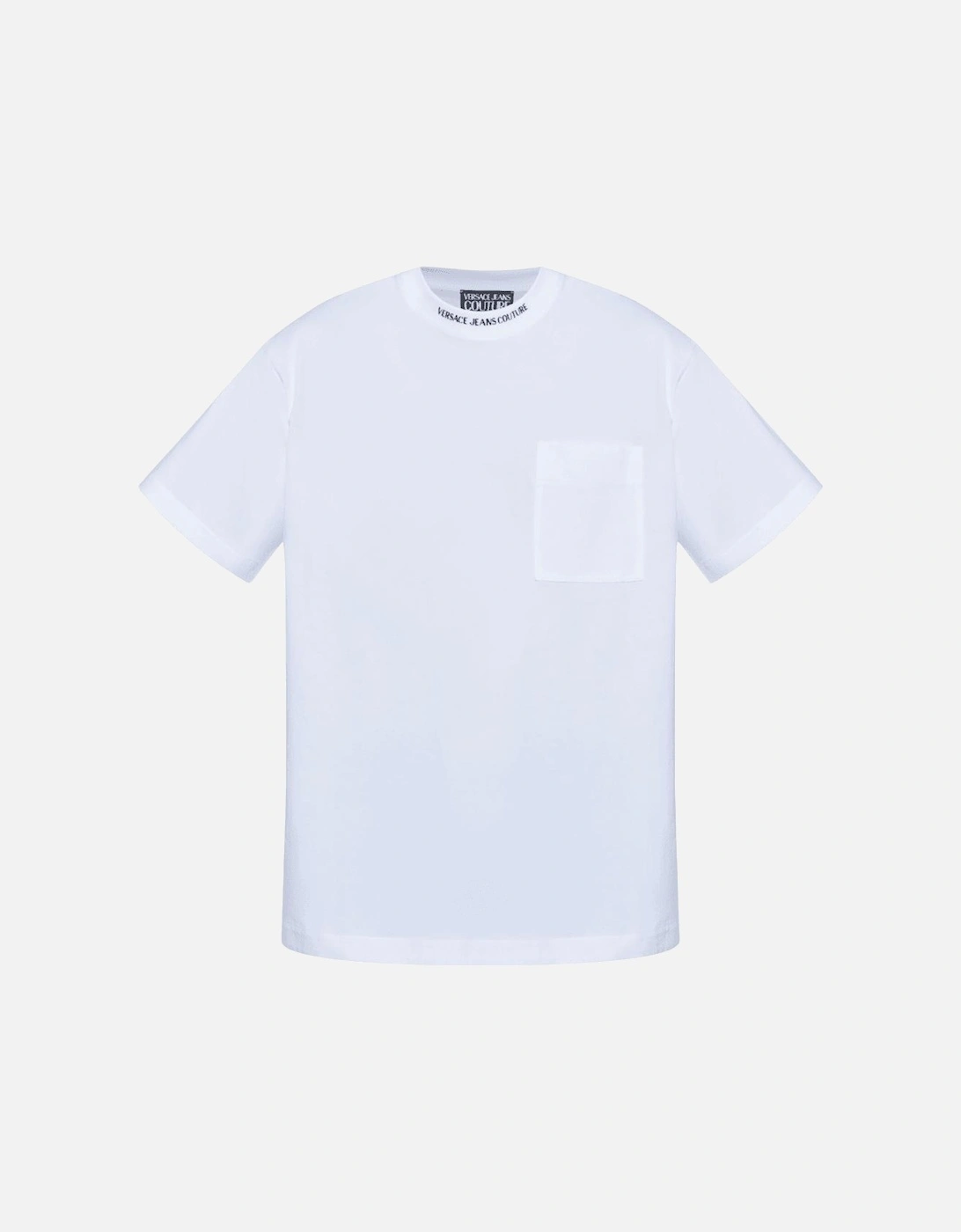 Chain Logo White Pocket T-Shirt, 4 of 3