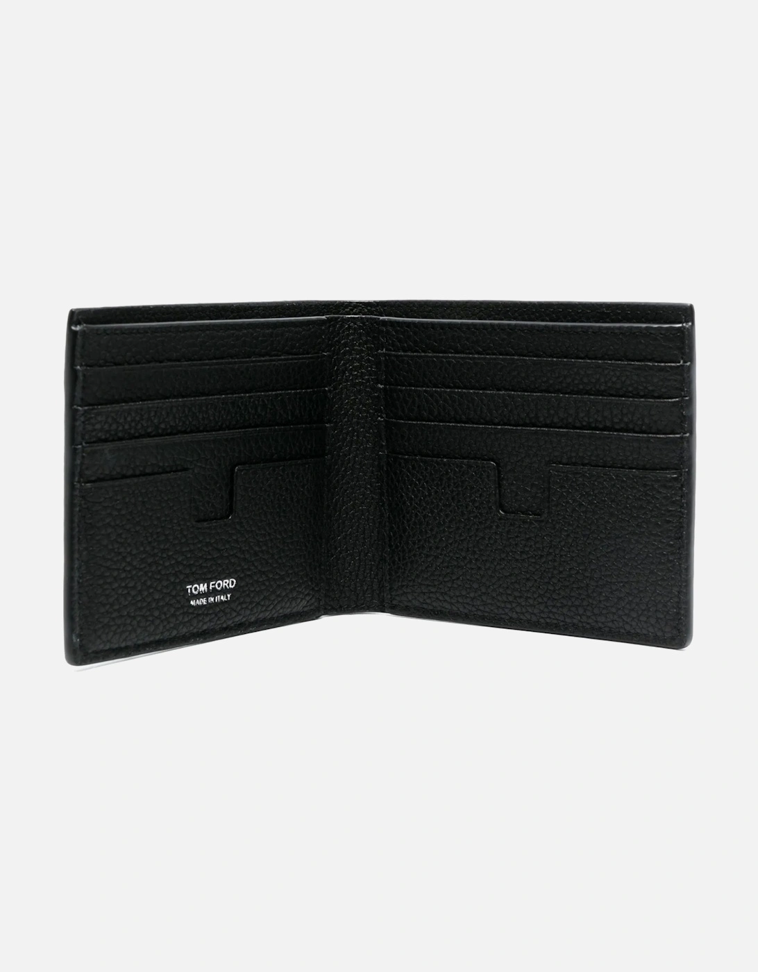 Soft Grain T Line Bifold Wallet Black