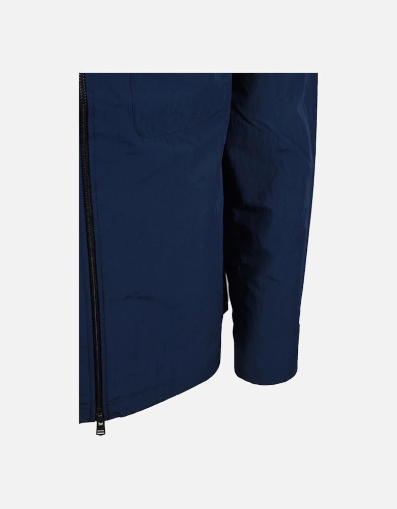 Zip Through Overshirt Tennis Blue