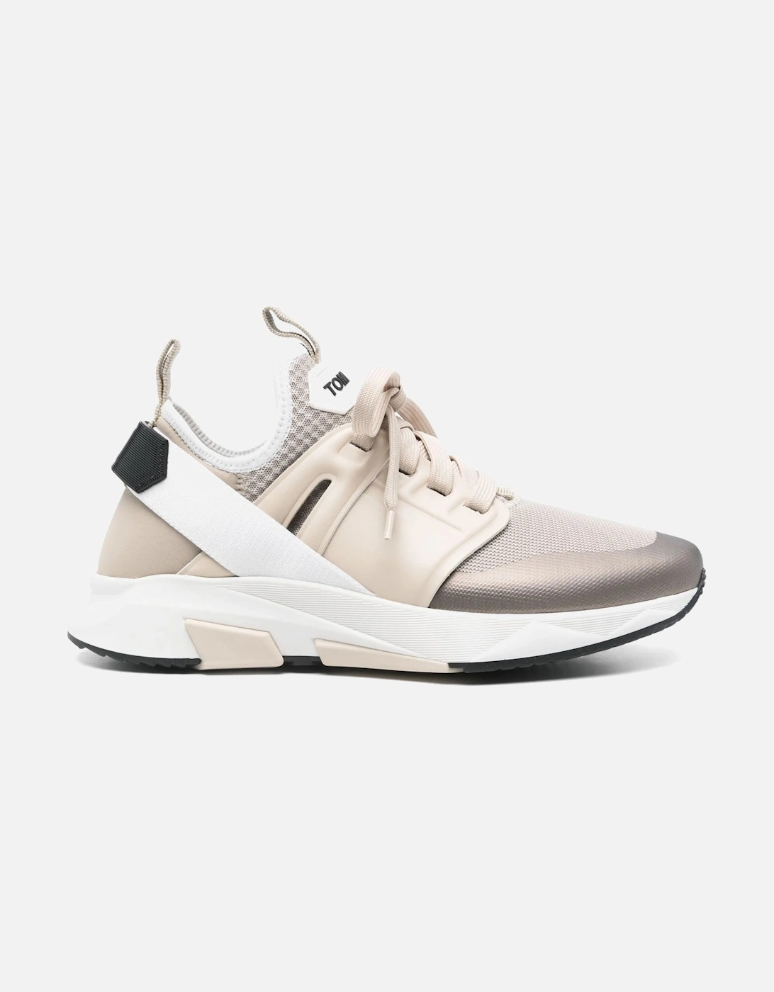 Jago Mixed Material Sneakers Beige, 5 of 4