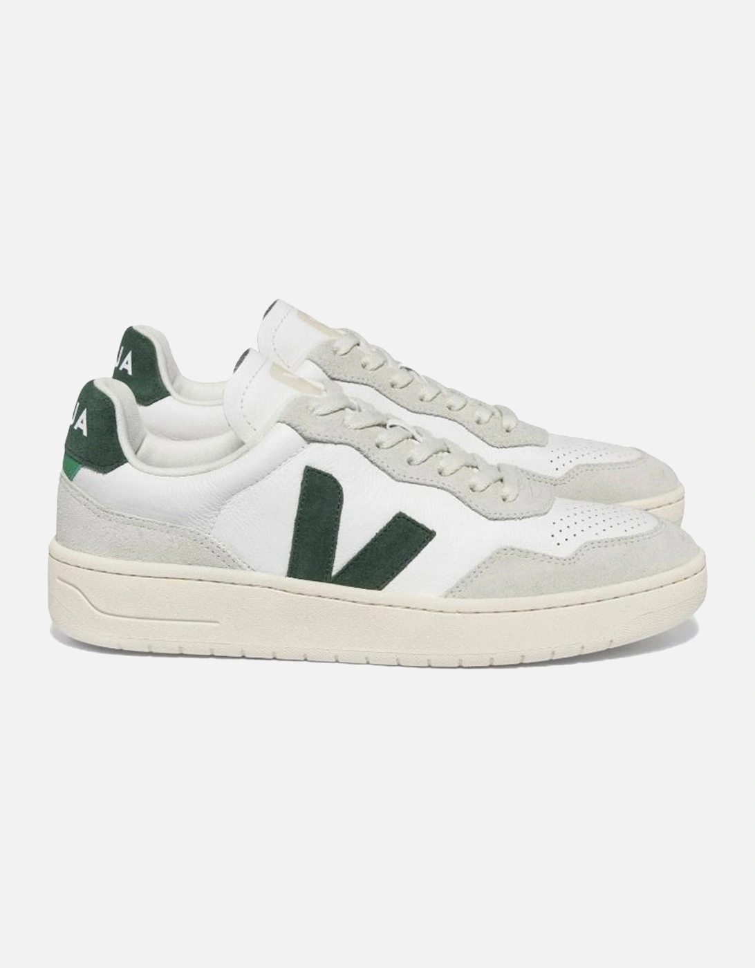 V90 O.T Leather Trainer Extra White/Cyprus, 4 of 3