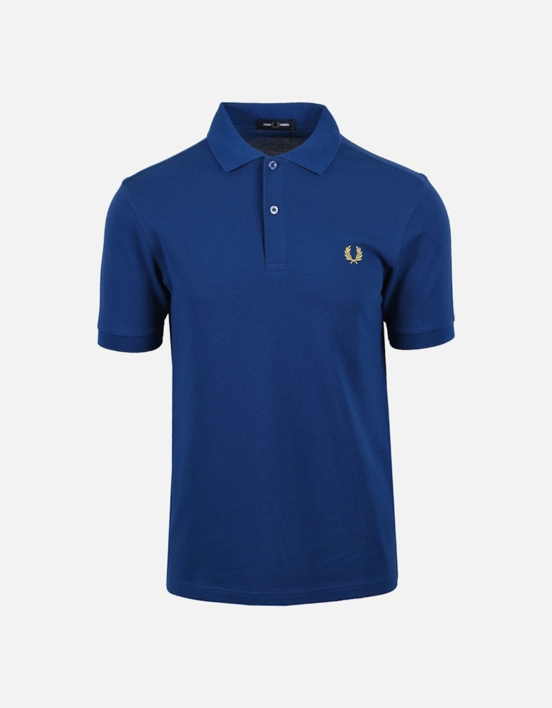 Plain Polo Shirt Shaded Cobalt