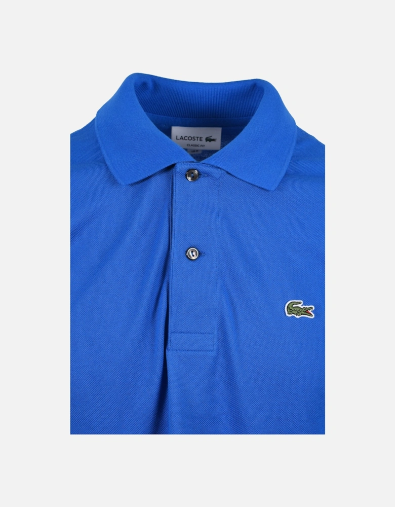 L.12.12 Piqué Cotton Polo Shirt Gipsy Blue