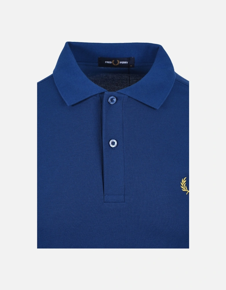 Plain Polo Shirt Shaded Cobalt