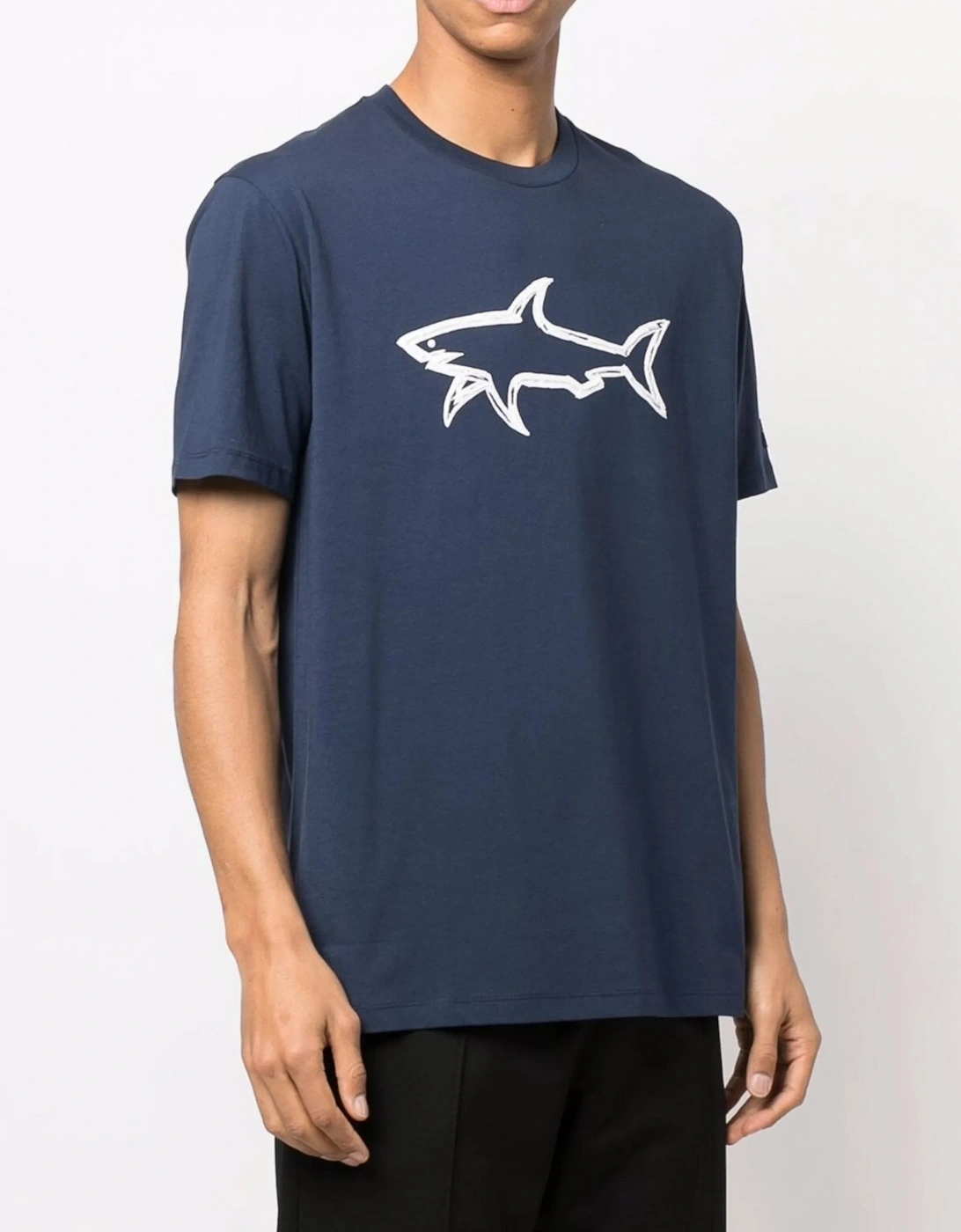 Printed Shark T-Shirt Navy