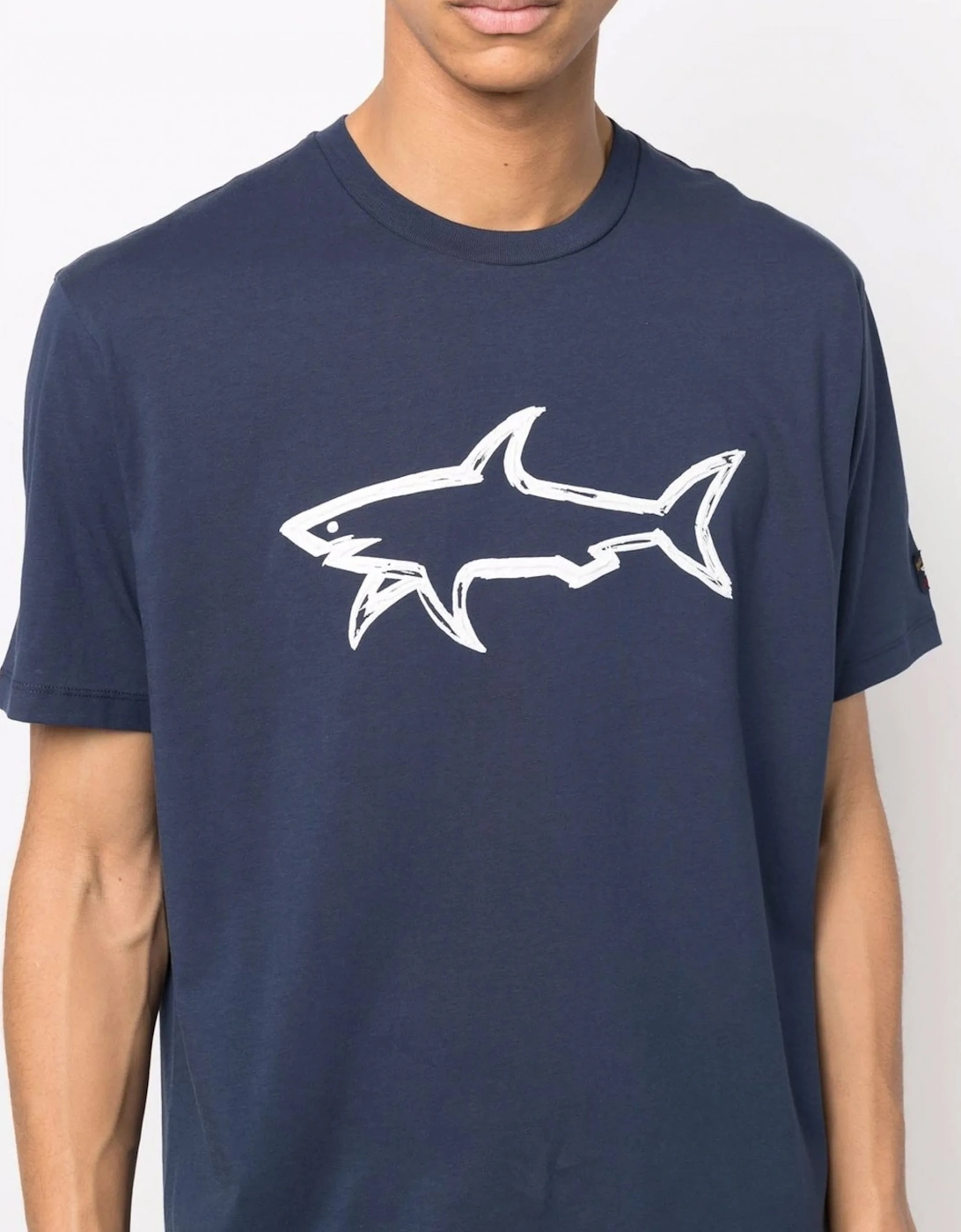 Printed Shark T-Shirt Navy