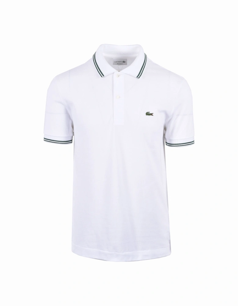 Tipped Polo White