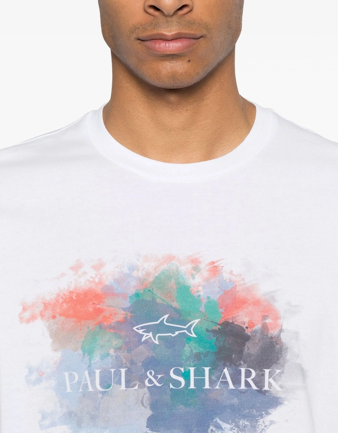 Multi Colour Print T-Shirt White