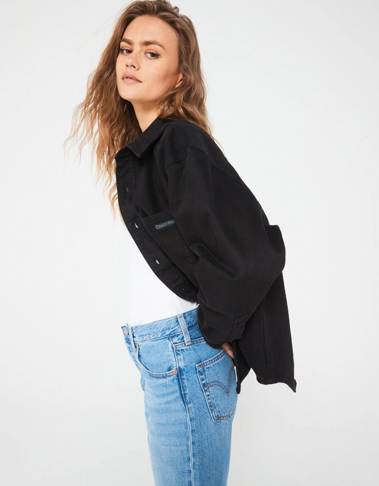 Denim Overshirt - Black