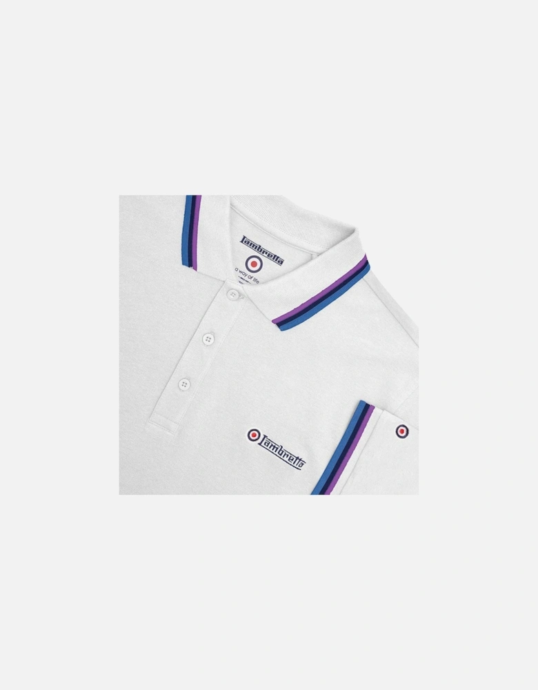 Lambretta Mens Triple Tipped Polo Shirt