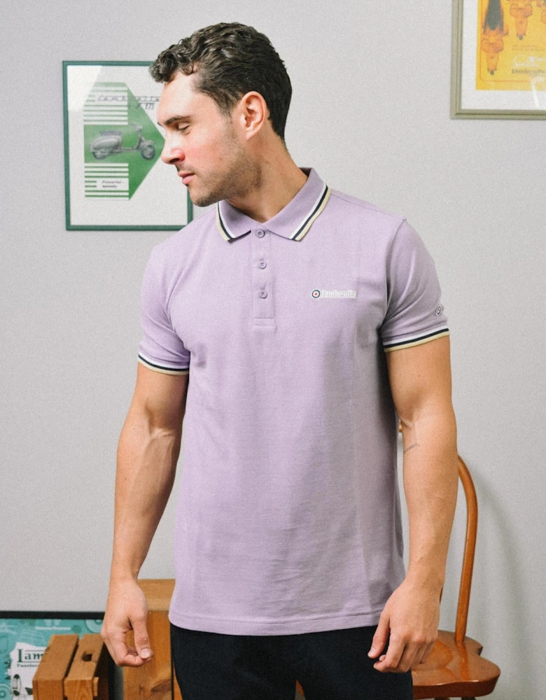 Lambretta Mens Triple Tipped Polo Shirt