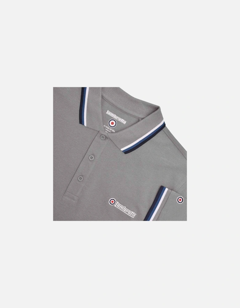 Lambretta Mens Triple Tipped Polo Shirt