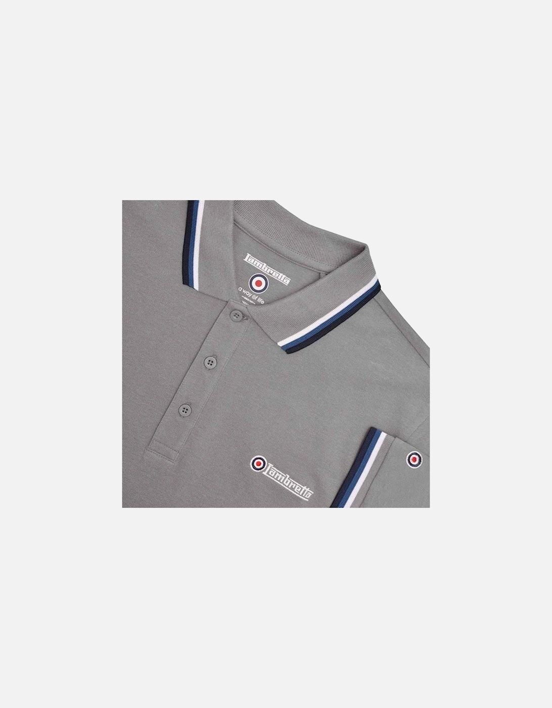 Lambretta Mens Triple Tipped Polo Shirt