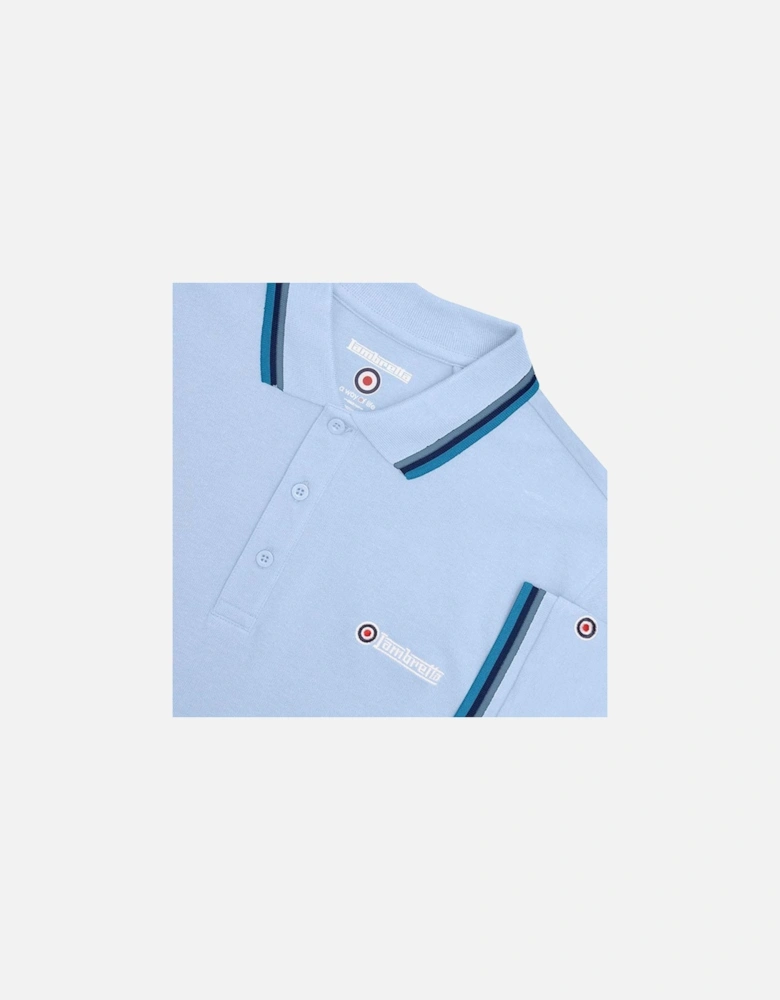 Lambretta Mens Triple Tipped Polo Shirt