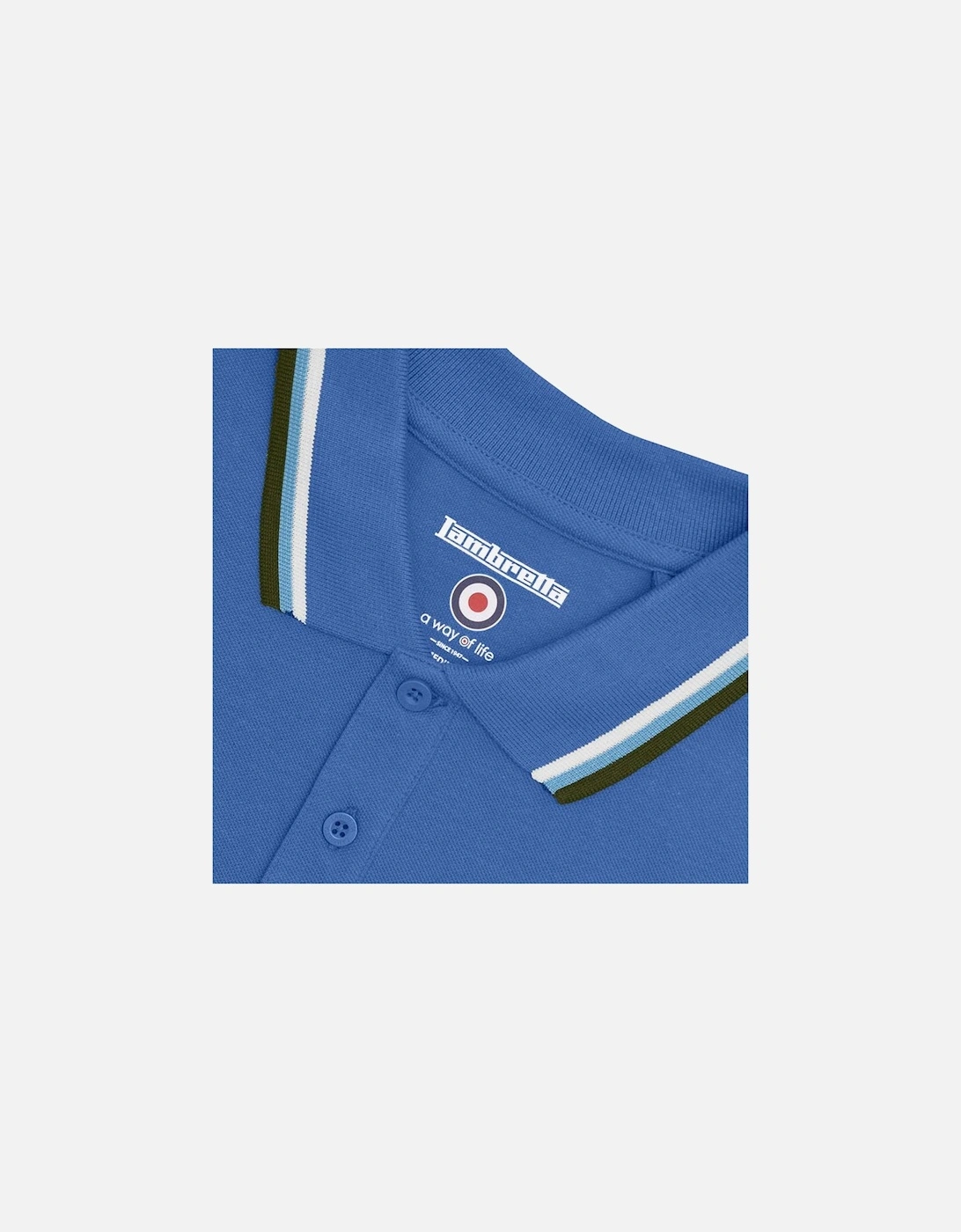 Lambretta Mens Triple Tipped Polo Shirt