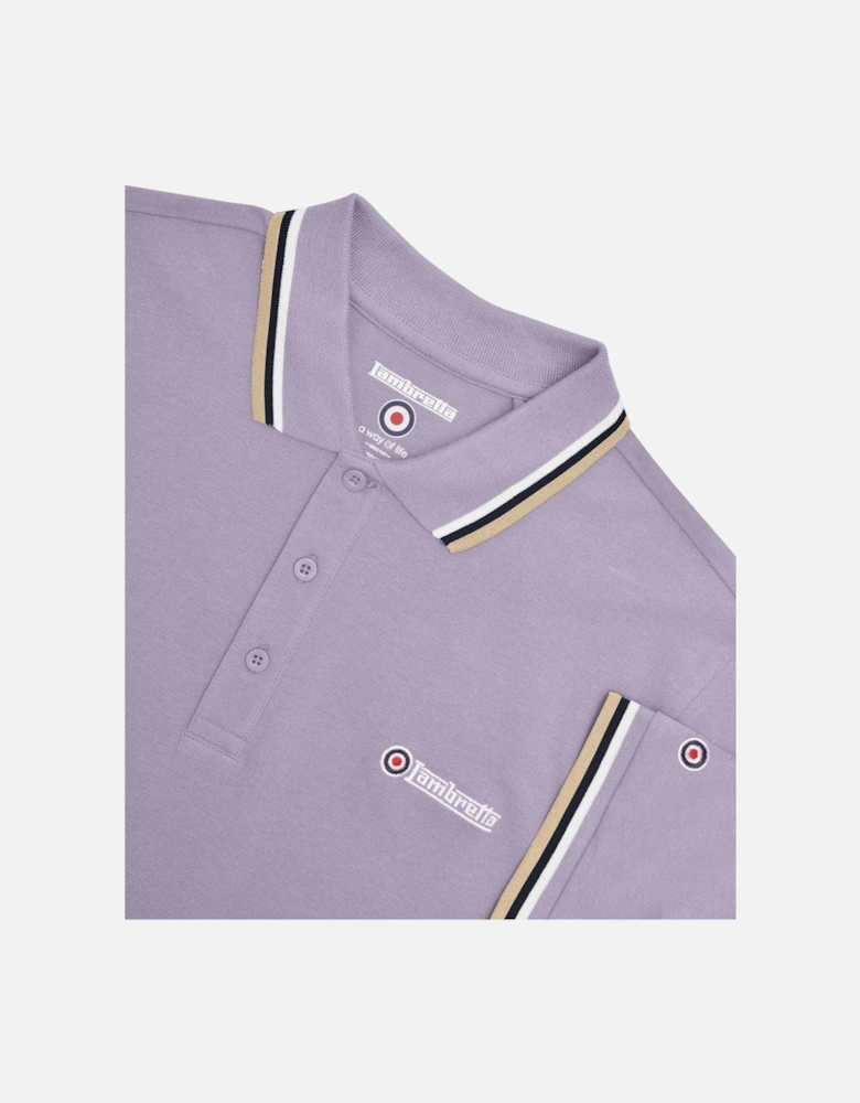 Lambretta Mens Triple Tipped Polo Shirt