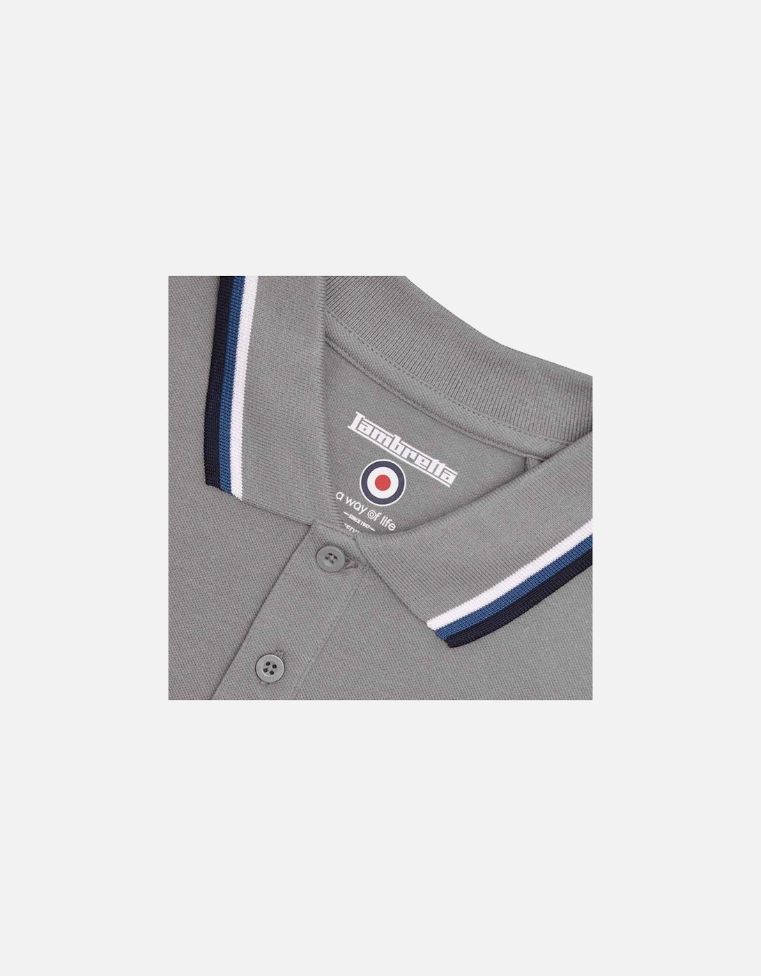 Lambretta Mens Triple Tipped Polo Shirt