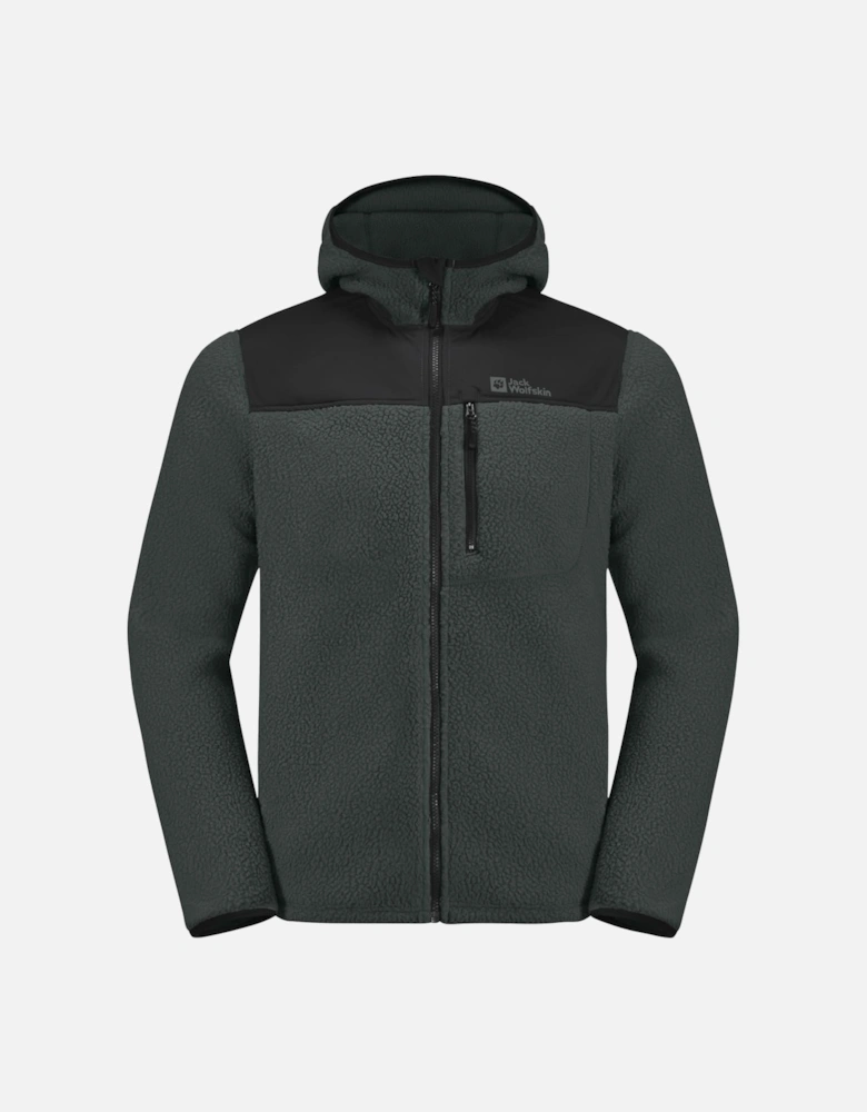 Mens Kammweg Pile Full Zip High Neck Fleece